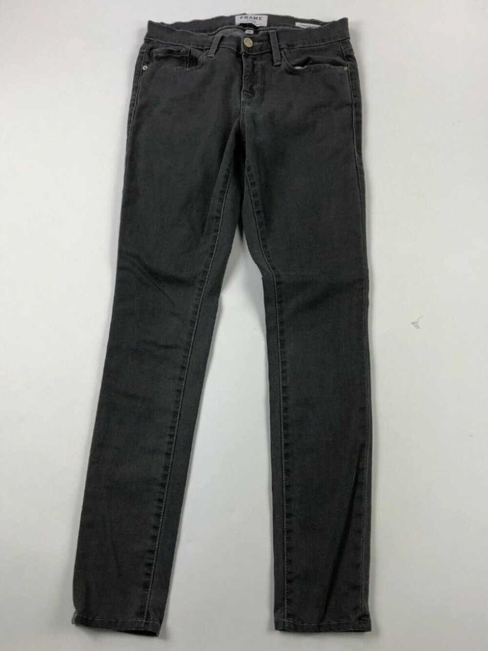 FRAME Denim 26 Gray Skinny Jeans